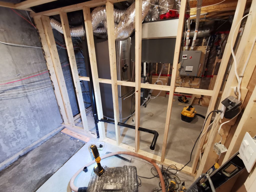 basement bathroom framing - bathroom renovation by capital bathroom renovation